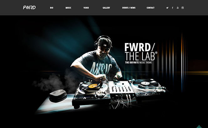 music wordpress theme