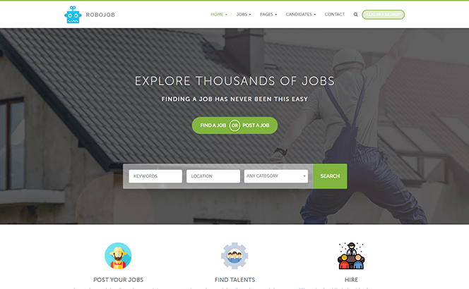 job board listing wordpress theme