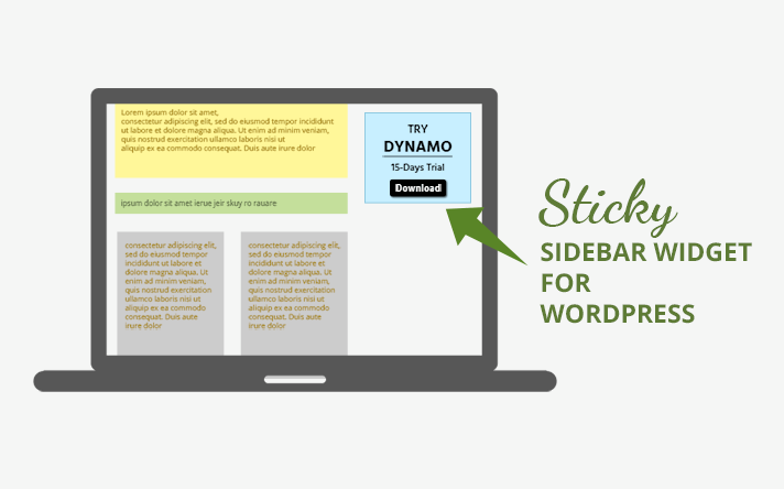 sticky sidebar widget for wordpress