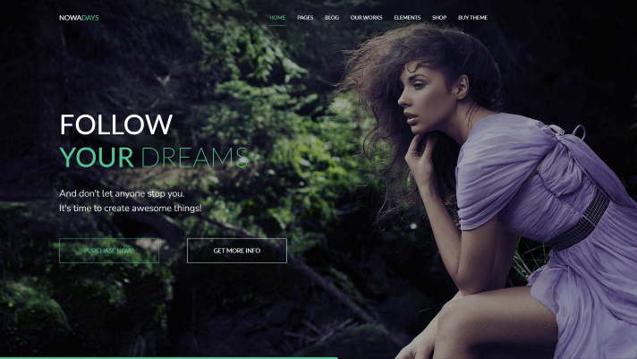 one page wordpess theme