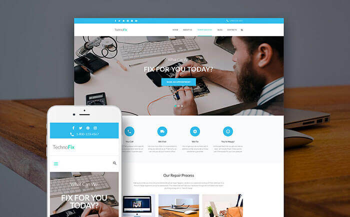 Computer Service WordPress Theme 