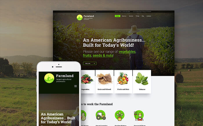 Agriculture Industry WordPress Theme 