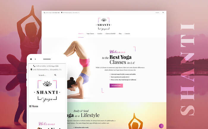 Yoga WordPress Theme