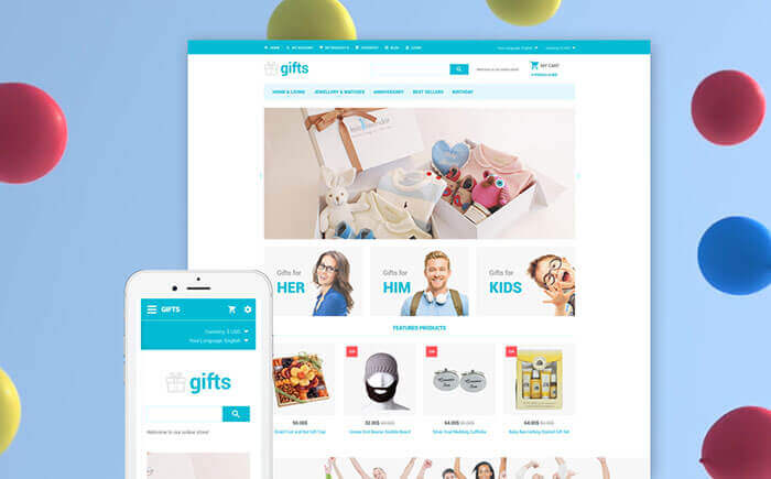 Gifts OpenCart Template