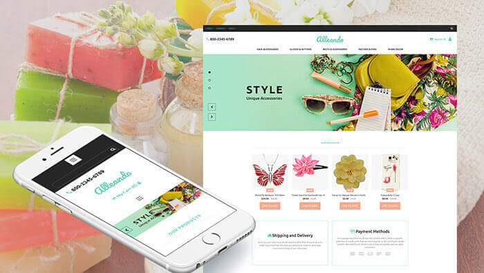 Gifts Store Responsive MotoCMS Ecommerce Template