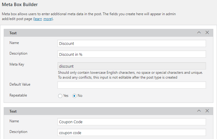 Adding Meta Fields to Custom Post Type