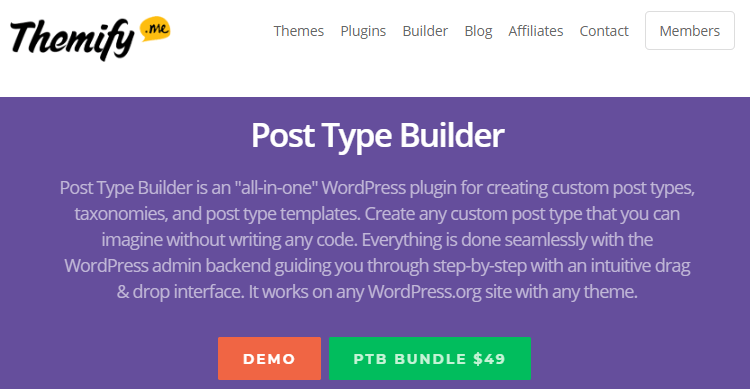 Post Type Builder Plugin