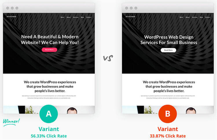 Divi Split Testing