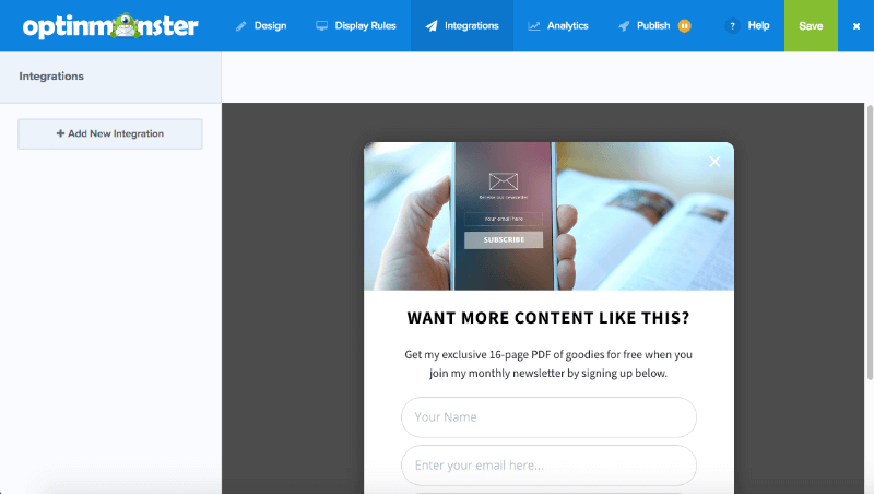 add email marketing service